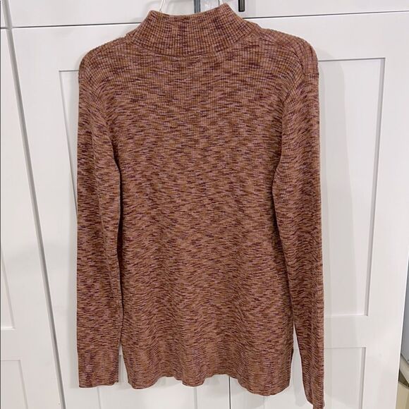 Market & Spruce Rust and Brown Turtleneck Sweater - L - NWT - Picture 4 of 5